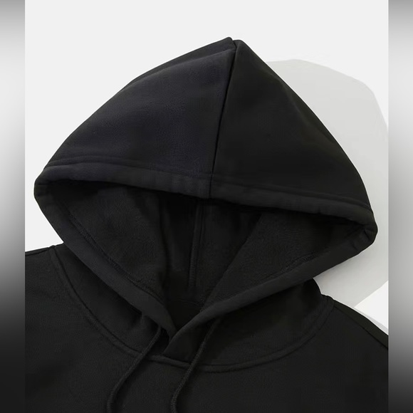 Men's Casual Fleece Hooded Sweatshirt With Evil Skull Face Print. - Picture 3 of 4